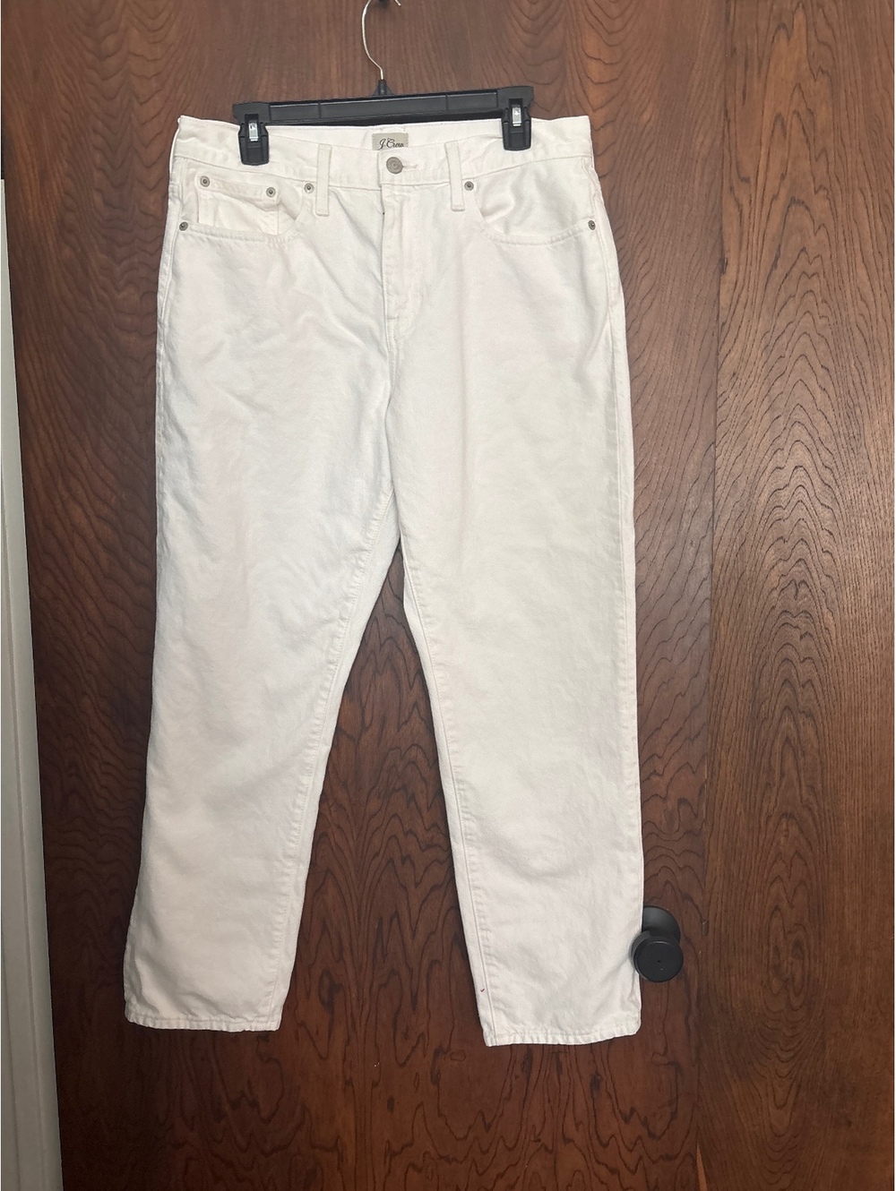 J.Crew Slouchy Boyfriend Jeans in White, Size 29